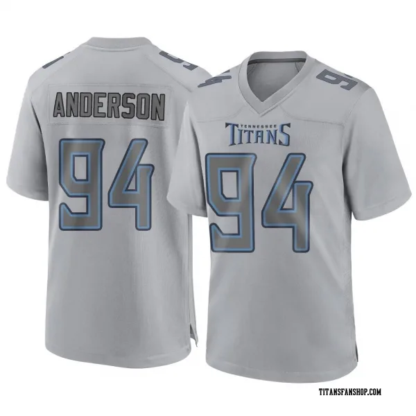 Men's Abdullah Anderson Tennessee Titans Game Gray Atmosphere Fashion Jersey