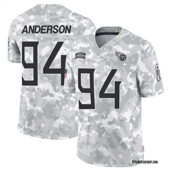 Men's Abdullah Anderson Tennessee Titans Limited Arctic Camo 2024 Salute to Service Jersey