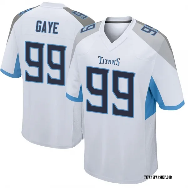 Men's Ali Gaye Tennessee Titans Game White Jersey