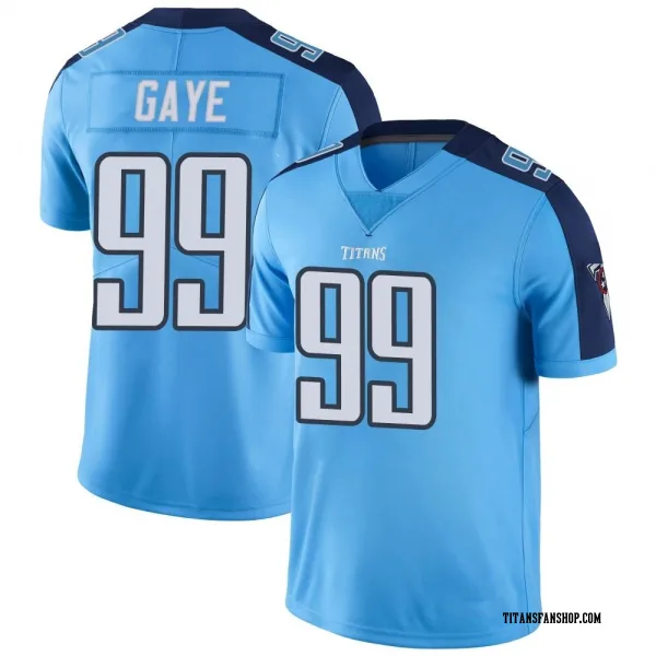 Men's Ali Gaye Tennessee Titans Limited Light Blue Color Rush Jersey