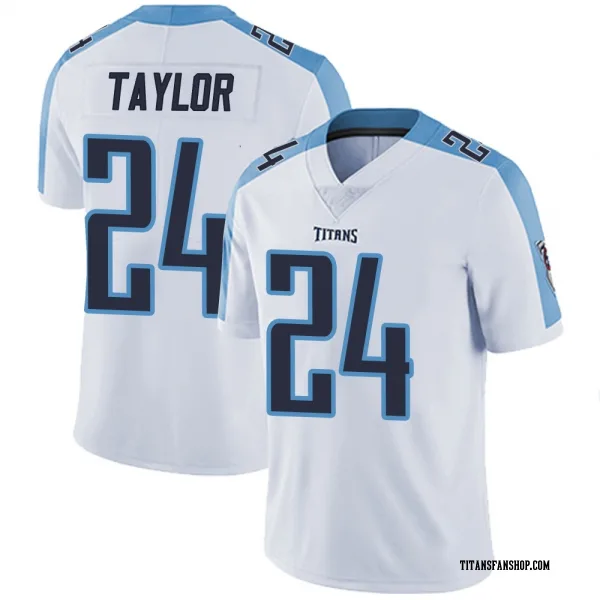 Men's Alontae Taylor Tennessee Titans Limited White Vapor Untouchable Jersey
