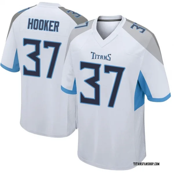 Men's Amani Hooker Tennessee Titans Game White Jersey