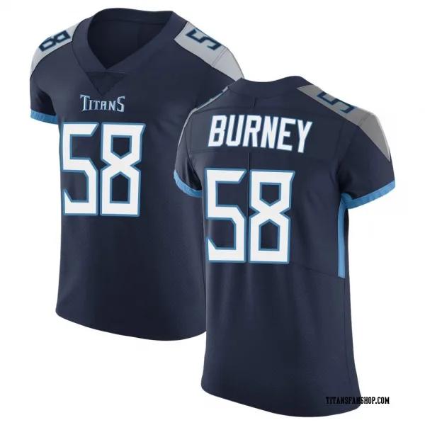 Men's Amari Burney Tennessee Titans Elite Navy Vapor Untouchable Jersey