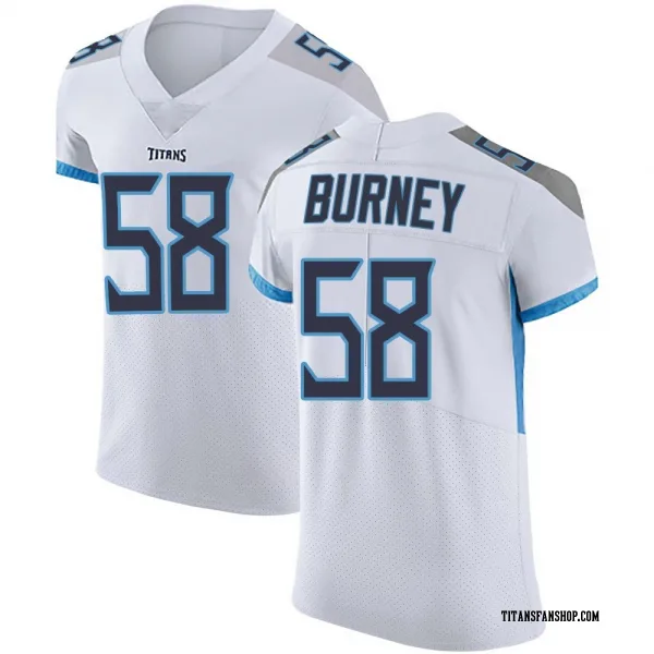 Men's Amari Burney Tennessee Titans Elite White Vapor Untouchable Jersey