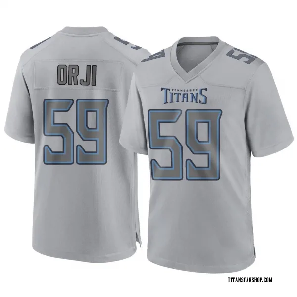 Men's Anfernee Orji Tennessee Titans Game Gray Atmosphere Fashion Jersey