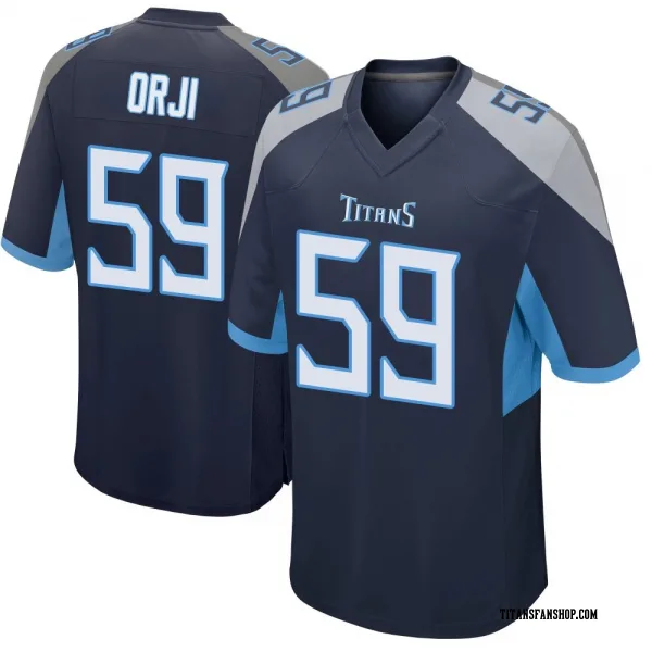 Men's Anfernee Orji Tennessee Titans Game Navy Jersey