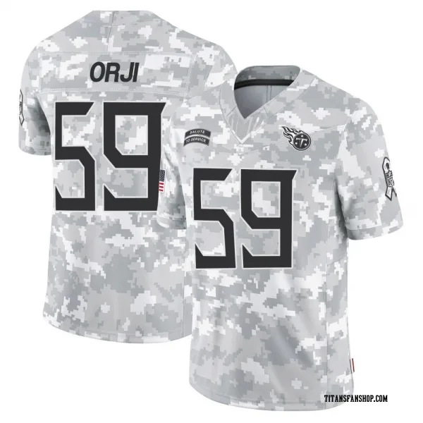 Men's Anfernee Orji Tennessee Titans Limited Arctic Camo 2024 Salute to Service Jersey