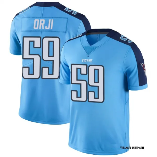 Men's Anfernee Orji Tennessee Titans Limited Light Blue Color Rush Jersey