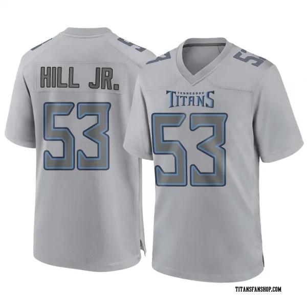 Men's Anthony Hill Jr. Tennessee Titans Game Gray Atmosphere Fashion Jersey