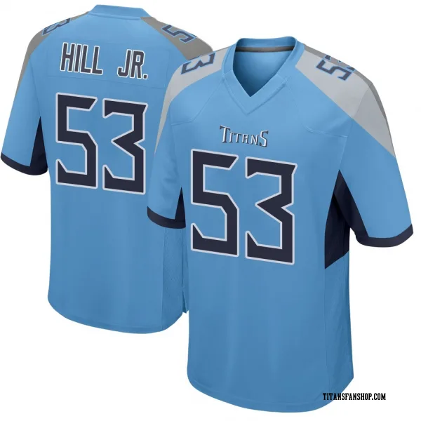 Men's Anthony Hill Jr. Tennessee Titans Game Light Blue Jersey