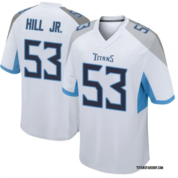 Men's Anthony Hill Jr. Tennessee Titans Game White Jersey