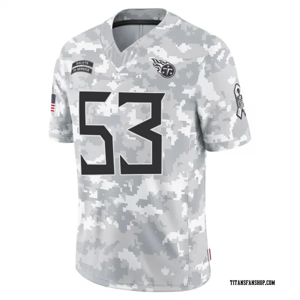 Men's Anthony Hill Jr. Tennessee Titans Limited Arctic Camo 2024 Salute to Service Jersey