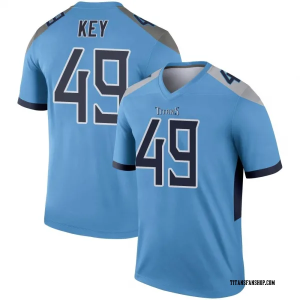 Men's Arden Key Tennessee Titans Legend Light Blue Jersey