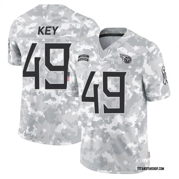Men's Arden Key Tennessee Titans Limited Arctic Camo 2024 Salute to Service Jersey