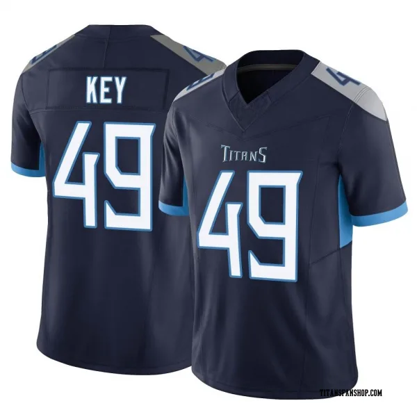 Men's Arden Key Tennessee Titans Limited Navy Vapor F.U.S.E. Jersey