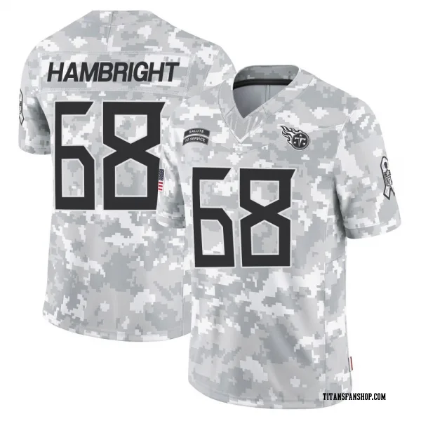 Men's Arlington Hambright Tennessee Titans Limited Arctic Camo 2024 Salute to Service Jersey