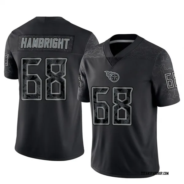 Men's Arlington Hambright Tennessee Titans Limited Black Reflective Jersey