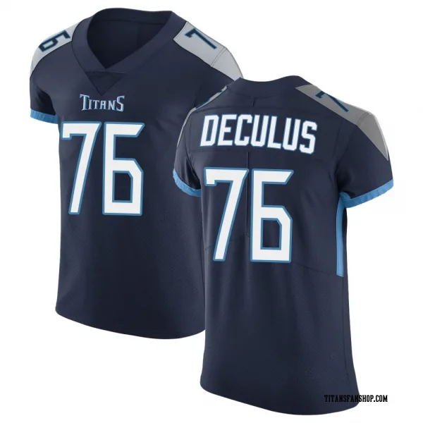 Men's Austin Deculus Tennessee Titans Elite Navy Vapor Untouchable Jersey