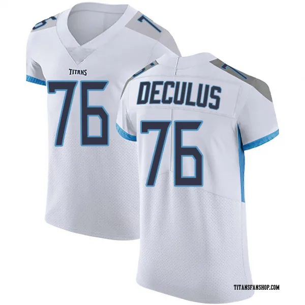 Men's Austin Deculus Tennessee Titans Elite White Vapor Untouchable Jersey