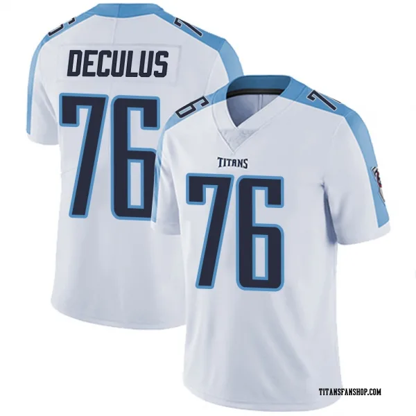 Men's Austin Deculus Tennessee Titans Limited White Vapor Untouchable Jersey