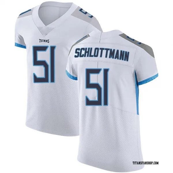 Men's Austin Schlottmann Tennessee Titans Elite White Vapor Untouchable Jersey