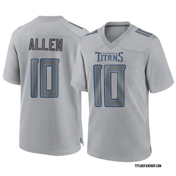 Men's Brandon Allen Tennessee Titans Game Gray Atmosphere Fashion Jersey