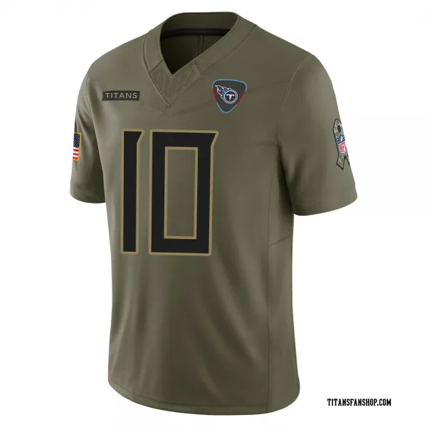 Men's Brandon Allen Tennessee Titans Limited Olive 2025 Salute to Service Jersey