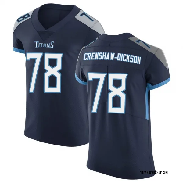 Men's Brandon Crenshaw-Dickson Tennessee Titans Elite Navy Vapor Untouchable Jersey