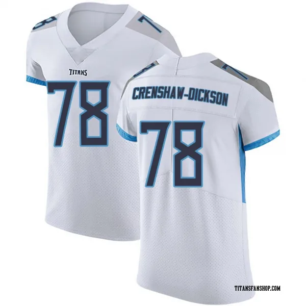 Men's Brandon Crenshaw-Dickson Tennessee Titans Elite White Vapor Untouchable Jersey