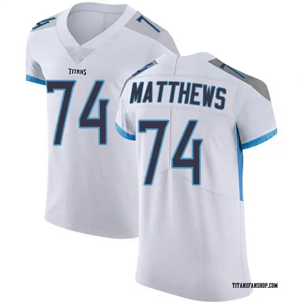 Men's Bruce Matthews Tennessee Titans Elite White Vapor Untouchable Jersey
