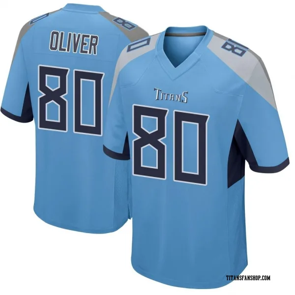 Men's Bryce Oliver Tennessee Titans Game Light Blue Jersey