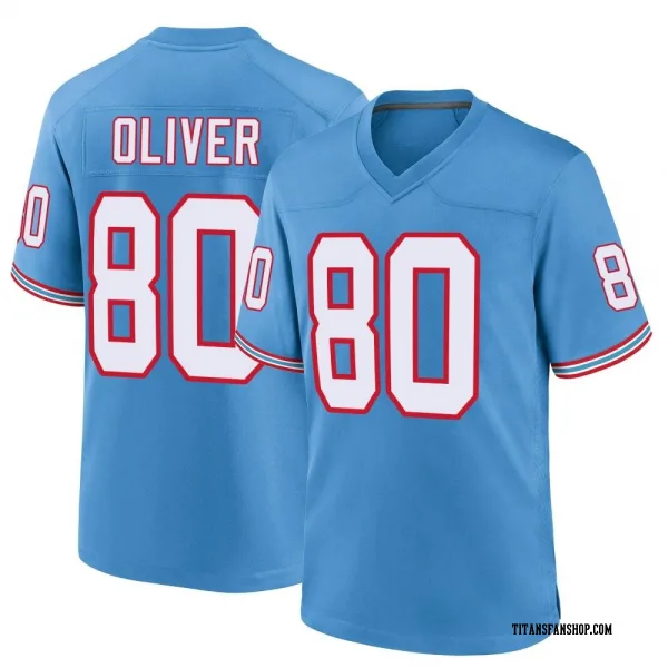 Men's Bryce Oliver Tennessee Titans Game Light Blue Oilers Throwback Alternate Jersey