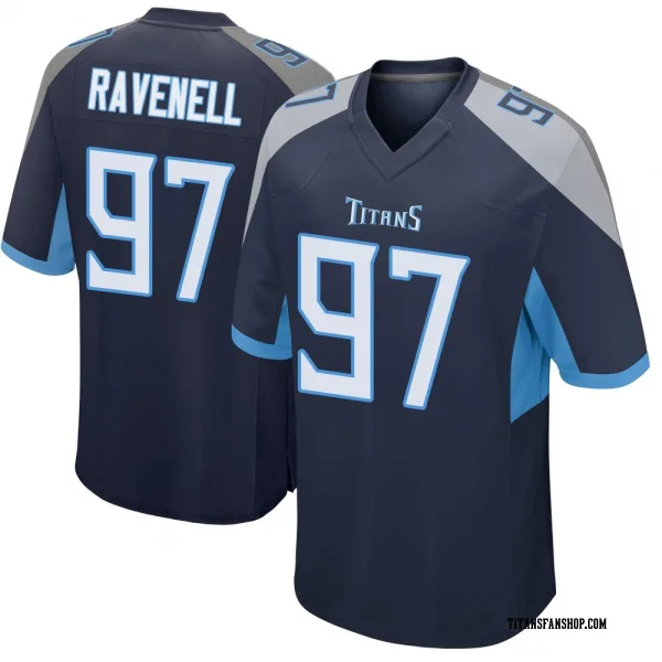 Men's C.J. Ravenell Tennessee Titans Game Navy Jersey