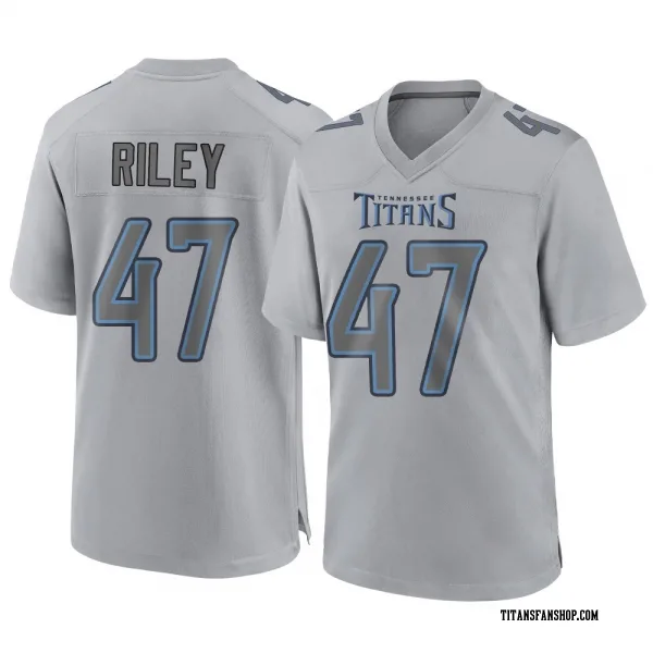 Men's Cam Riley Tennessee Titans Game Gray Atmosphere Fashion Jersey