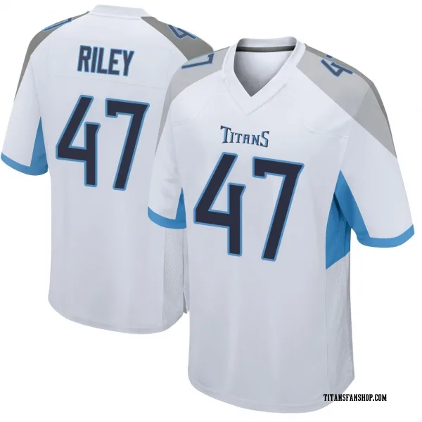 Men's Cam Riley Tennessee Titans Game White Jersey