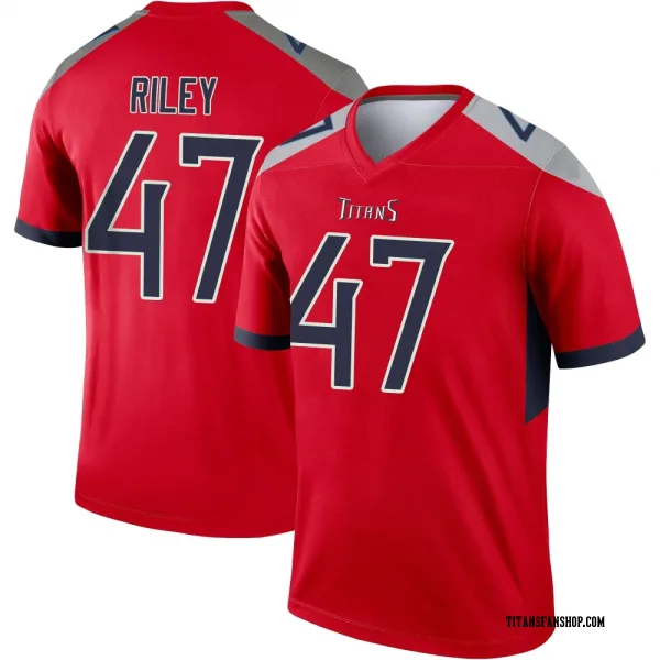 Men's Cam Riley Tennessee Titans Legend Red Inverted Jersey