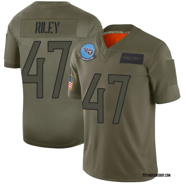 Men's Cam Riley Tennessee Titans Limited Camo 2019 Salute to Service Jersey