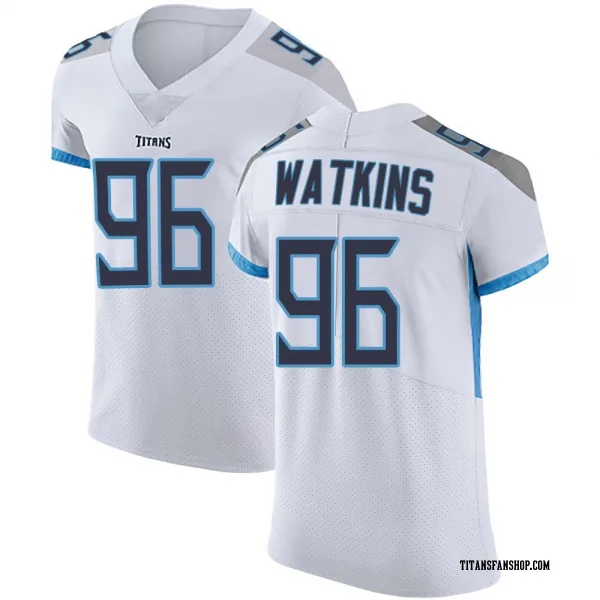Men's Carlos Watkins Tennessee Titans Elite White Vapor Untouchable Jersey