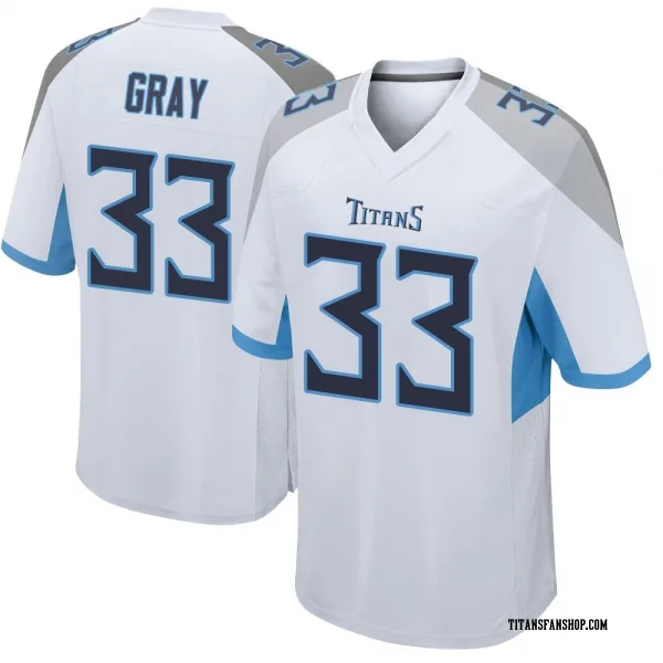 Men's Cedric Gray Tennessee Titans Game White Jersey