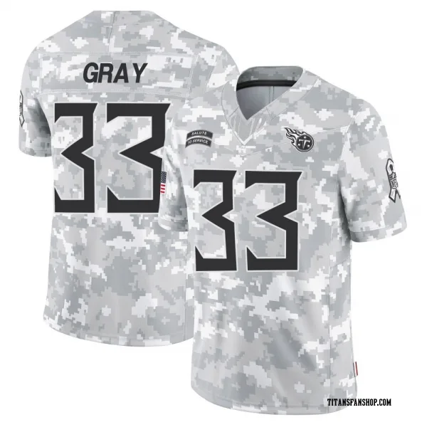 Men's Cedric Gray Tennessee Titans Limited Arctic Camo 2024 Salute to Service Jersey