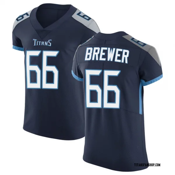 Men's Chandler Brewer Tennessee Titans Elite Navy Vapor Untouchable Jersey