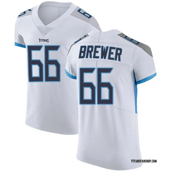 Men's Chandler Brewer Tennessee Titans Elite White Vapor Untouchable Jersey