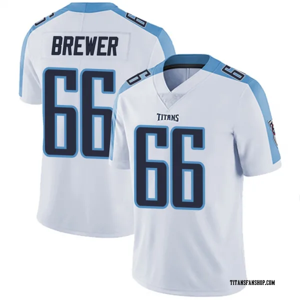 Men's Chandler Brewer Tennessee Titans Limited White Vapor Untouchable Jersey