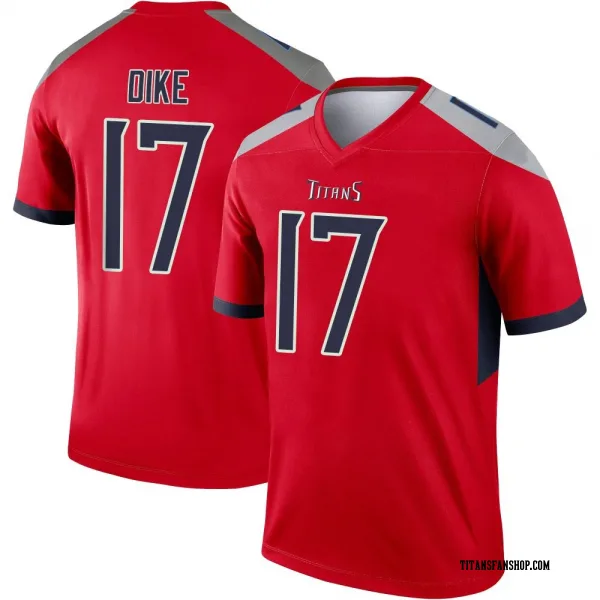Men's Chimere Dike Tennessee Titans Legend Red Inverted Jersey