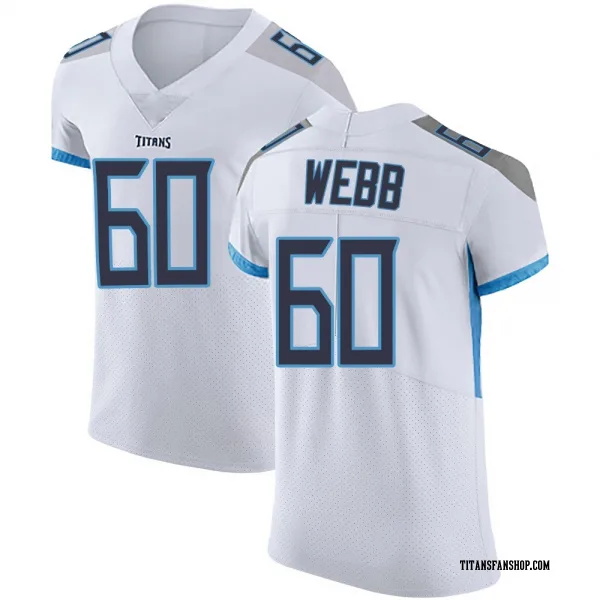 Men's Clay Webb Tennessee Titans Elite White Vapor Untouchable Jersey