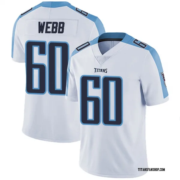 Men's Clay Webb Tennessee Titans Limited White Vapor Untouchable Jersey