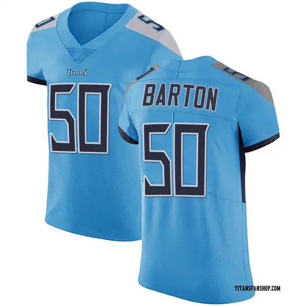 Men's Cody Barton Tennessee Titans Elite Light Blue Team Color Vapor Untouchable Jersey
