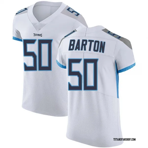 Men's Cody Barton Tennessee Titans Elite White Vapor Untouchable Jersey