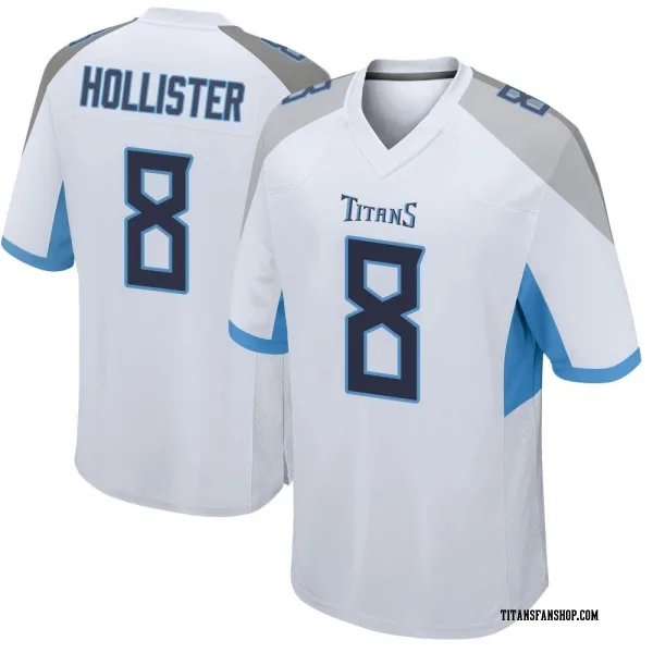 Men's Cody Hollister Tennessee Titans Game White Jersey