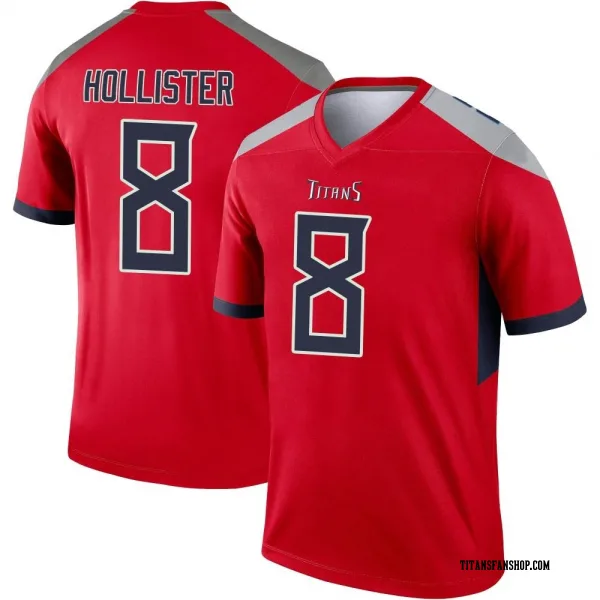Men's Cody Hollister Tennessee Titans Legend Red Inverted Jersey